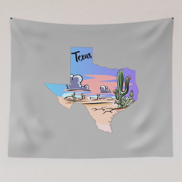Item preview, Texas Desert Sunset Cactus Landscape Art designed and sold by mashmosh.
