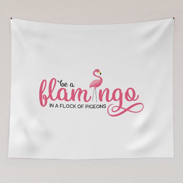 Item preview, Be a flamingo in a flock of pigeons designed and sold by AlvaLumos.