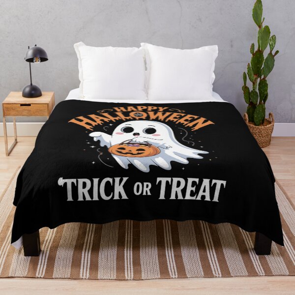 Item preview, Happy Halloween Boo Trick Or Treat Halloween Boo V-Neck designed and sold by TiredPack.