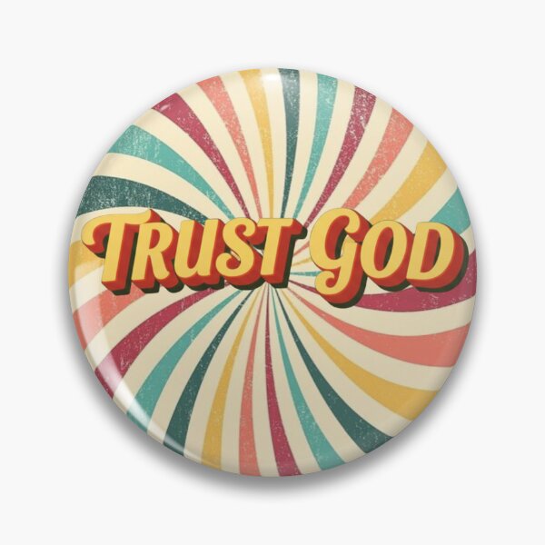 Item preview, TRUST GOD Bold 3D Shadow Typography Christian Statement designed and sold by FitnWear.