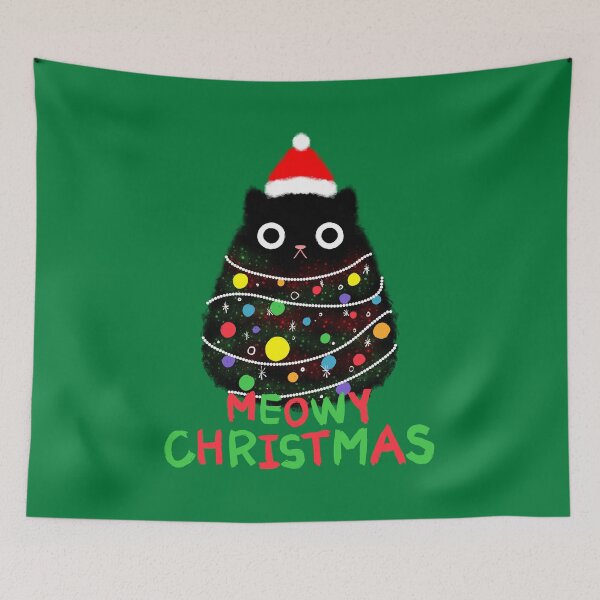 Item preview, Meowy Christmas designed and sold by LifeWithMeme.