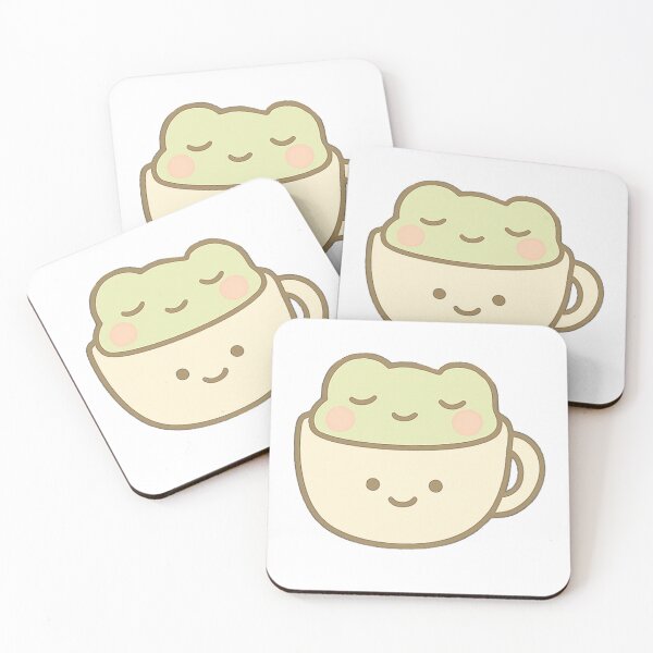 Item preview,  Kawaii Mochi Mug Frog Sticker designed and sold by BluesSketchbook.