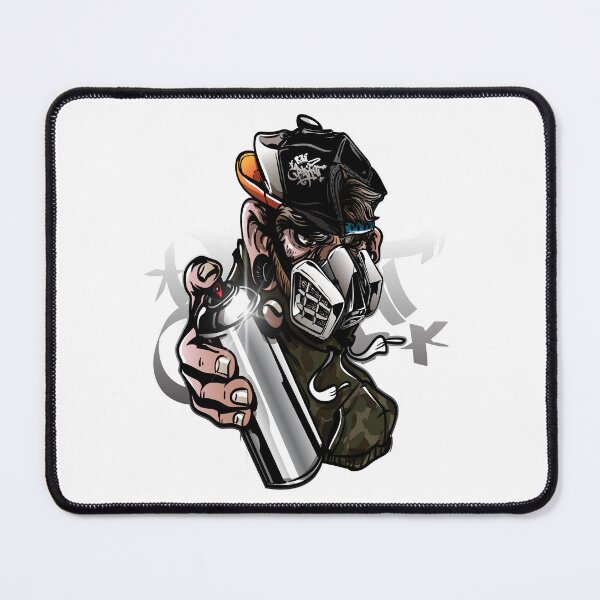 Item preview, Urban Graffiti Character Spraying Paint Illustration for Streetwear Fans designed and sold by MKDSN.