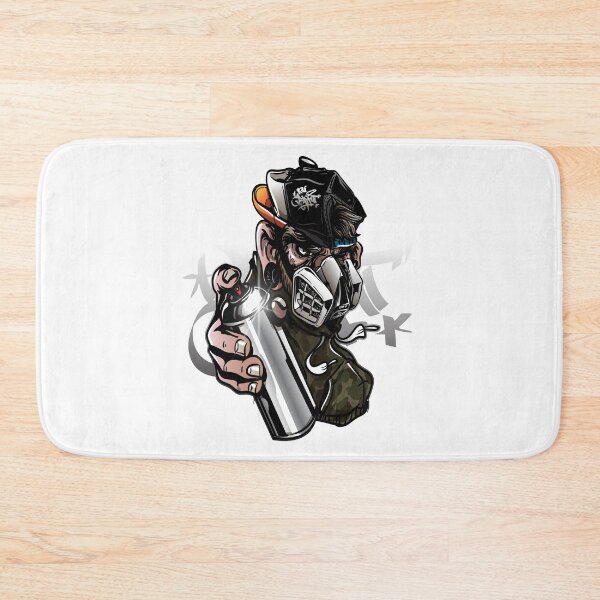Item preview, Urban Graffiti Character Spraying Paint Illustration for Streetwear Fans designed and sold by MKDSN.