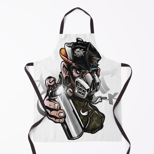 Item preview, Urban Graffiti Character Spraying Paint Illustration for Streetwear Fans designed and sold by MKDSN.