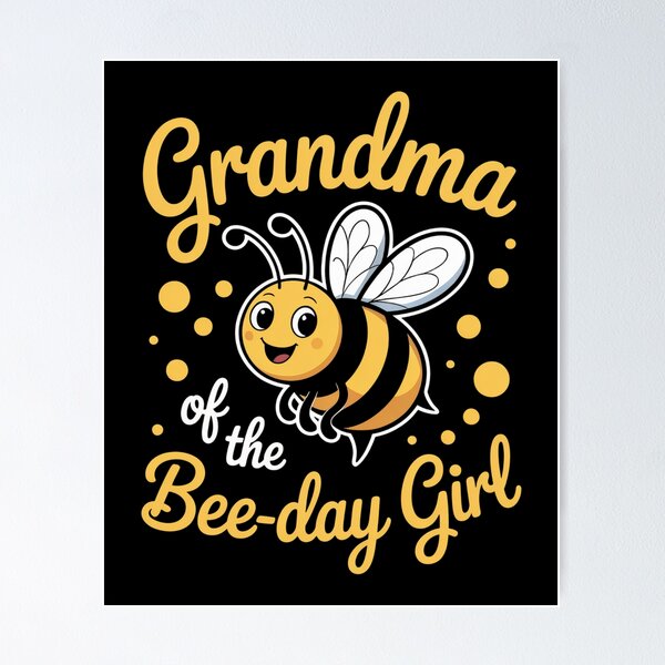 Item preview, Grandma Of The Bee Day Girl Birthday Party  designed and sold by ReadySide.