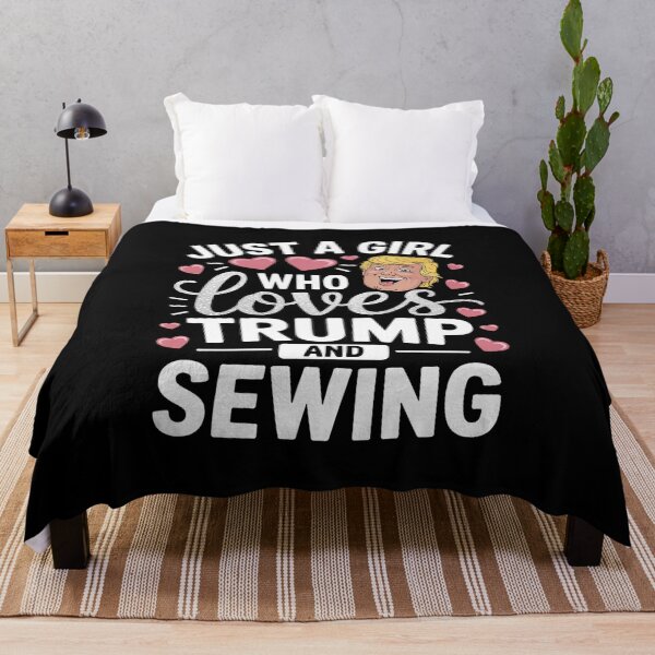 Item preview, Just A Girl Who Loves Trump And Sewing Gift Women designed and sold by GamtosMintys.