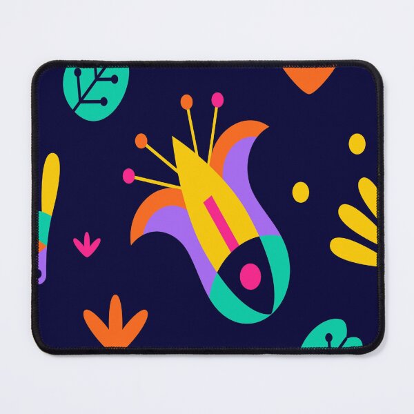 Item preview, Colorful Geometric Floral Pattern – Abstract Folk Art Seamless Design designed and sold by Wandara Art & Decor.