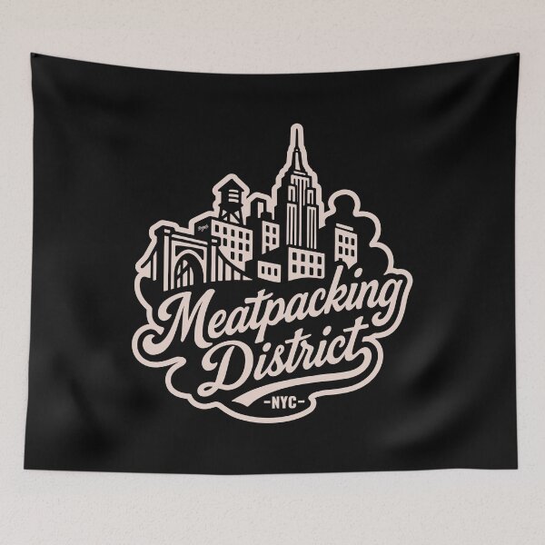 Item preview, Meatpacking District New York Corner Scene designed and sold by Boogosh.