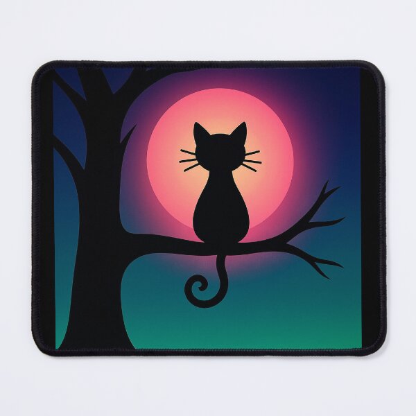 Item preview, Moon Gazing Cat designed and sold by Lucky Treasures by *N2theADIA*.