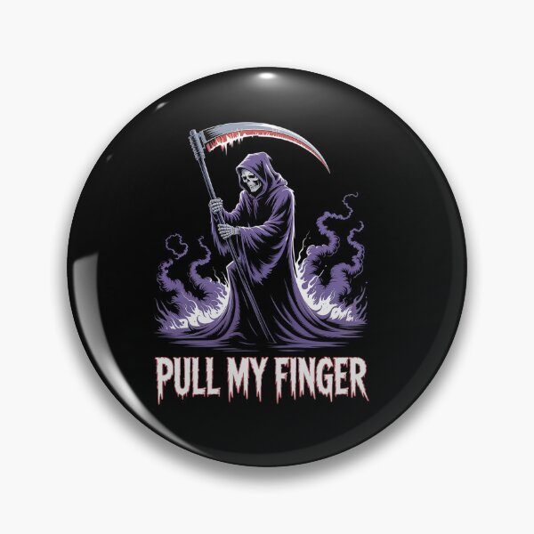 Item preview, Grim Reaper Pull My Finger Funny Halloween Trick or Treat  designed and sold by TiredPack.