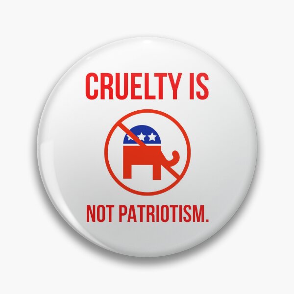 Item preview, Cruelty is not patriotism  designed and sold by Rachel the Artist .