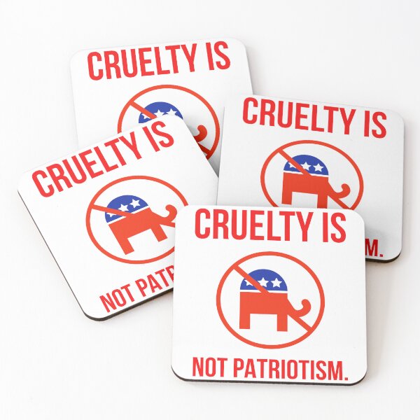 Item preview, Cruelty is not patriotism  designed and sold by Rachel the Artist .