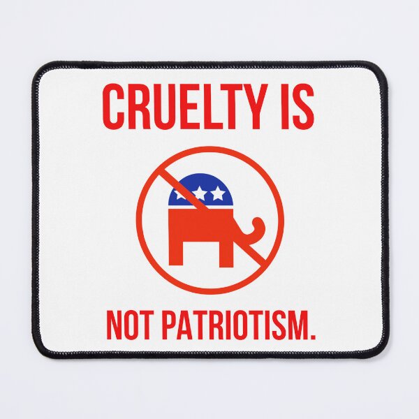 Item preview, Cruelty is not patriotism  designed and sold by Rachel the Artist .