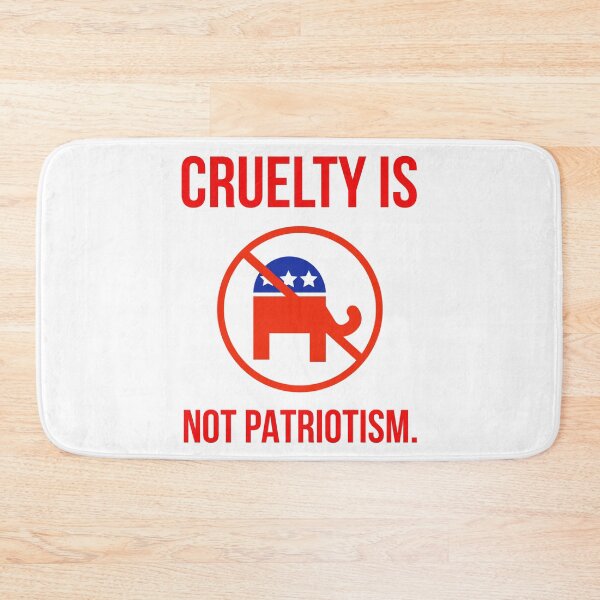 Item preview, Cruelty is not patriotism  designed and sold by Rachel the Artist .