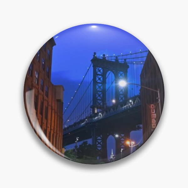 Item preview, Famous Manhattan Bridge view at night designed and sold by NYConlineStore.