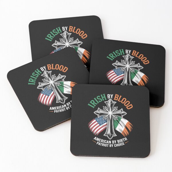 Item preview, Irish By Blood American By Birth Patriot By Choice on Back  designed and sold by namibambam.