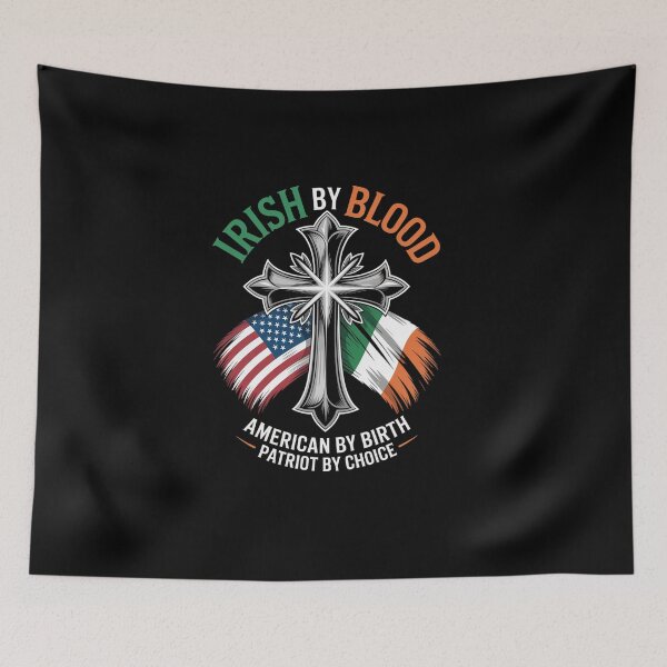 Item preview, Irish By Blood American By Birth Patriot By Choice on Back  designed and sold by namibambam.