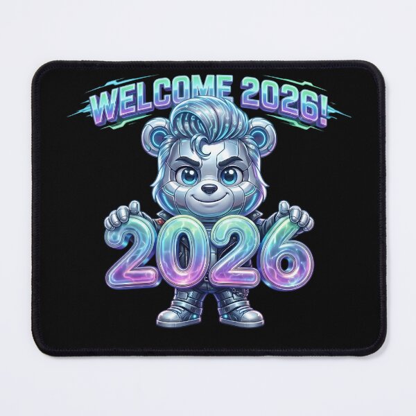 Item preview, Welcome 2026 Cyber Bear Mascot designed and sold by SoulenCify.