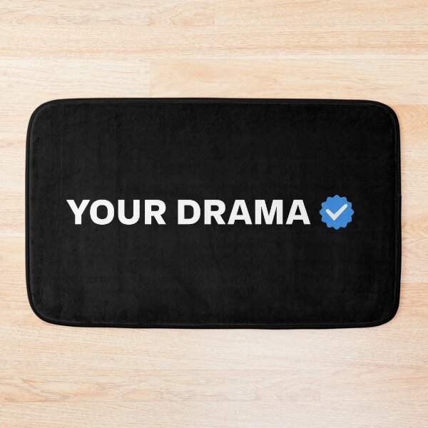 Item preview, Drama Check – Funny Verified Mood Social Humor designed and sold by Taans-Creation.