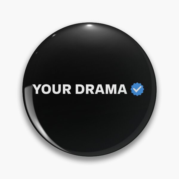 Item preview, Drama Check – Funny Verified Mood Social Humor designed and sold by Taans-Creation.