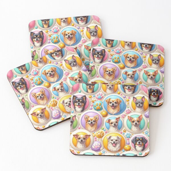 Item preview, Colorful Chihuahuas Paws and Friends designed and sold by Wags & Tails.