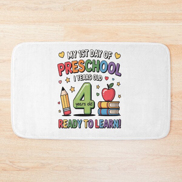 Item preview, 1st Day of Preschool Girls First Day of Pre-k Kids designed and sold by repconomArt.