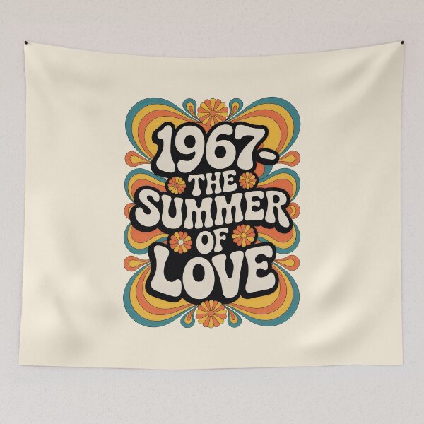 Item preview, 1967 Summer of Love Psychedelic Retro Flower Power Design designed and sold by SplashTastic.
