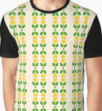 romantic peace happy leaves seamless colorful repeat pattern Graphic T-Shirt