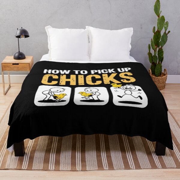Item preview, How to Pick up Chicks Funny Sarcastic Joke for Man Woman  designed and sold by FortuneFull.