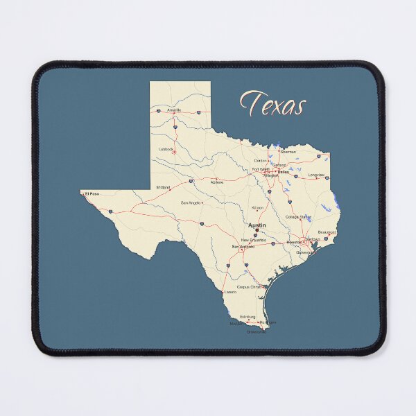 Item preview, Classic Texas Road Map - Home is Where the Lone Star State Is designed and sold by mashmosh.