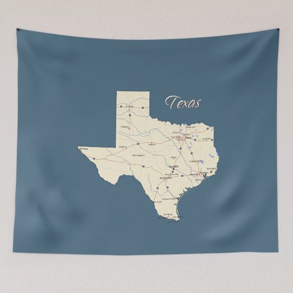 Item preview, Classic Texas Road Map - Home is Where the Lone Star State Is designed and sold by mashmosh.