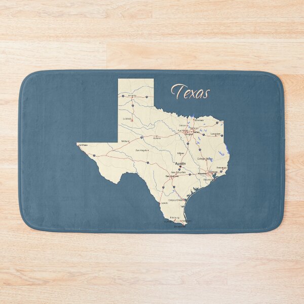 Item preview, Classic Texas Road Map - Home is Where the Lone Star State Is designed and sold by mashmosh.
