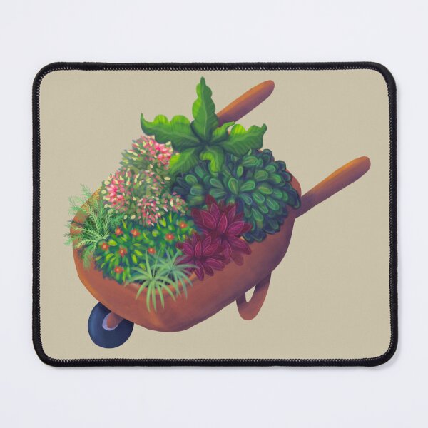 Item preview, Cottagecore Wheelbarrow Plant Garden designed and sold by jepchan.