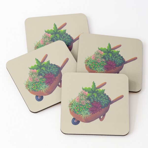 Item preview, Cottagecore Wheelbarrow Plant Garden designed and sold by jepchan.