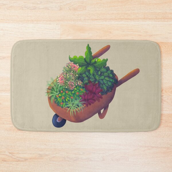 Item preview, Cottagecore Wheelbarrow Plant Garden designed and sold by jepchan.