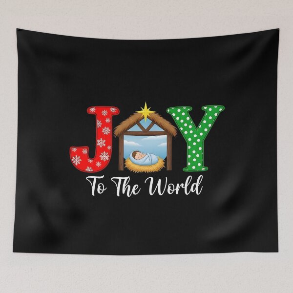 Item preview, Joy to The World Baby Jesus Christmas Nativity Scene designed and sold by BakeryDozen.