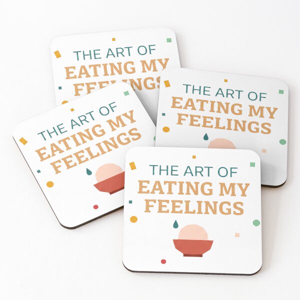 Item preview, The Art of Eating My Feelings – Funny Typography Design designed and sold by Moanx Store.