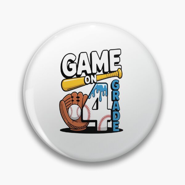 Item preview, 4th Grade Back To School Baseball Drip Ice Cream Game On designed and sold by repconomArt.