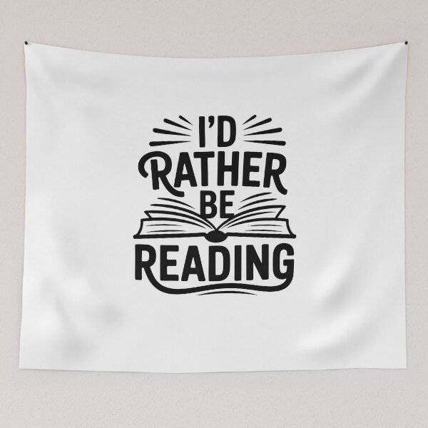 Item preview, i'd rather be reading  designed and sold by belladesign7.
