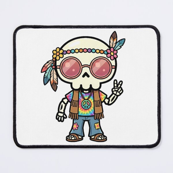 Item preview, Hippie Boonis Skeleton designed and sold by Boonis Skeleton.