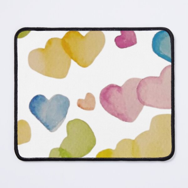 Item preview, Pastel Watercolor Hearts – Cute Soft Aesthetic Design designed and sold by MysticPurpleHue.