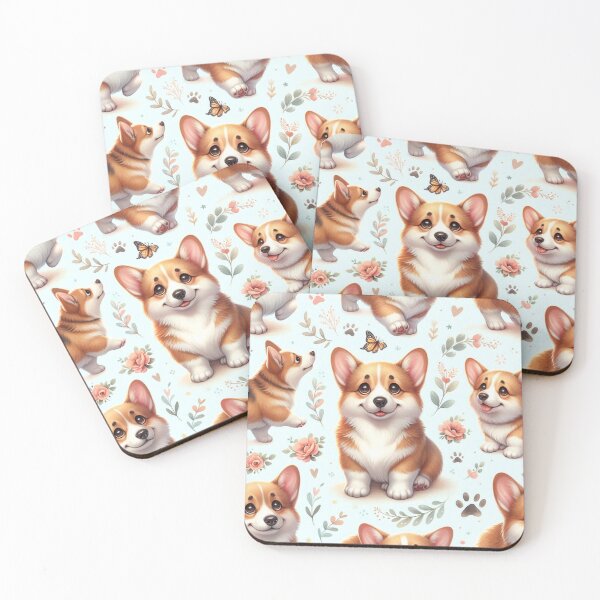 Item preview, Adorable Corgis with Butterflies designed and sold by Wags & Tails.