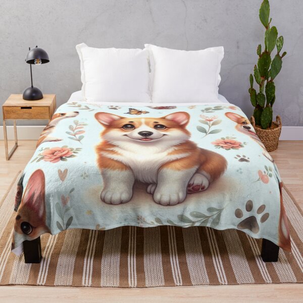 Item preview, Adorable Corgis with Butterflies designed and sold by Wags & Tails.