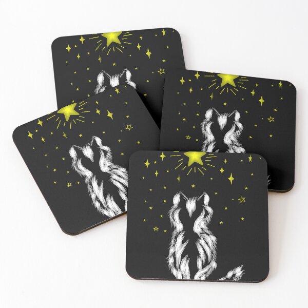 Item preview, Stargazing Cat – Cosmic Night Illustration designed and sold by Bloomelle✨.