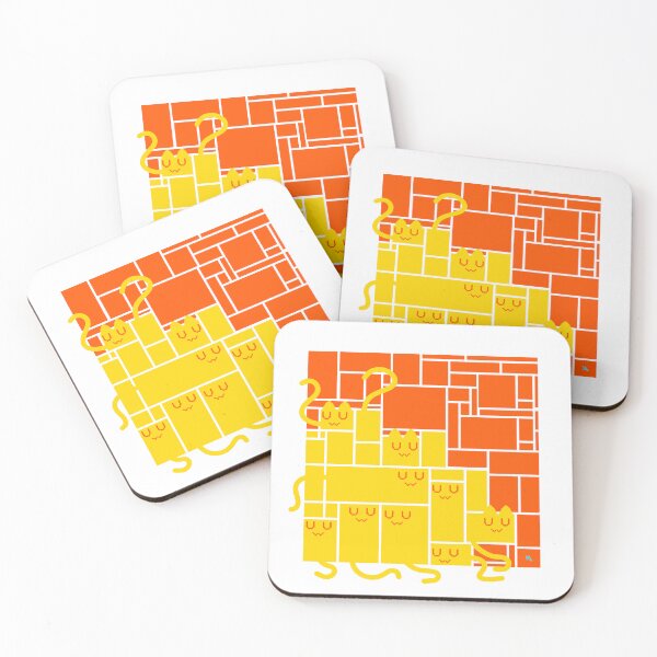 Item preview, Square Squishy Cat Wall designed and sold by chowlet.