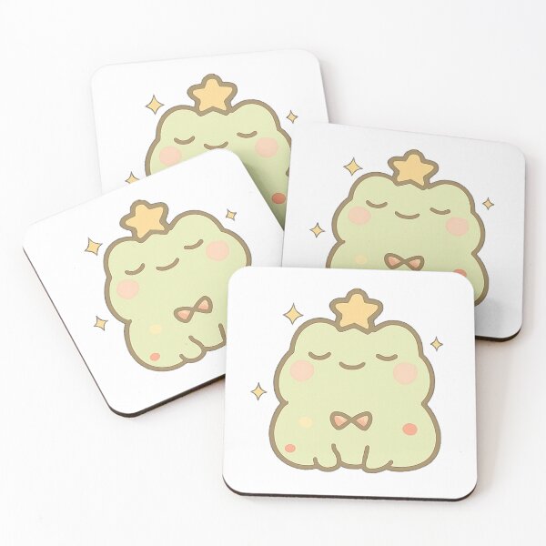 Item preview, Kawaii Mochi Christmas Star Frog Sticker designed and sold by BluesSketchbook.