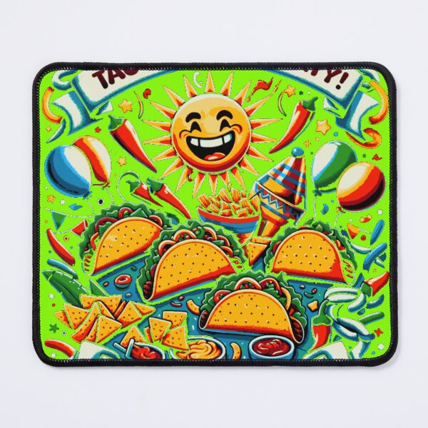 Item preview, Vibrant Mexican Taco Chips Chili Pepper Celebration Print designed and sold by GenZFashion000.