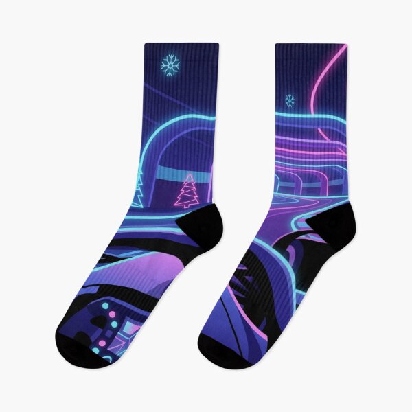 Item preview, Neon Vaporwave F1 Christmas POV – Retro Racing Holiday Lights Aesthetic designed and sold by MuseAI.
