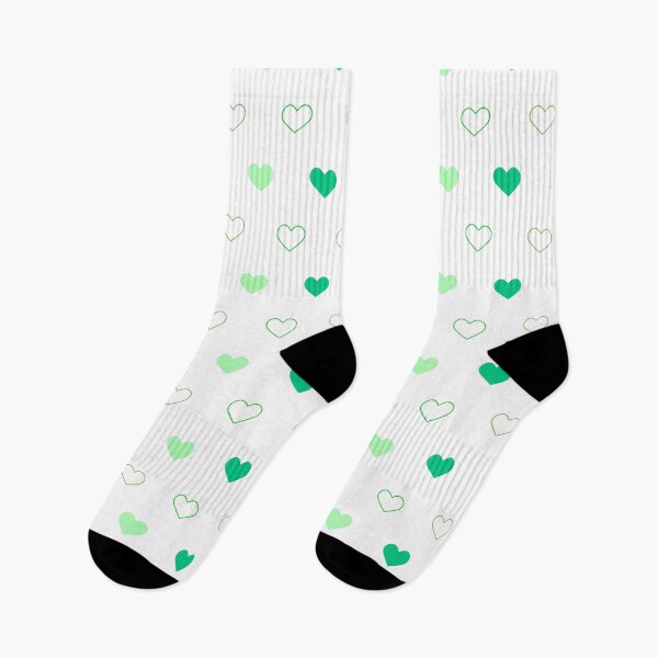 Item preview, Lovely hearts pattern greens shades color designed and sold by inkNext.